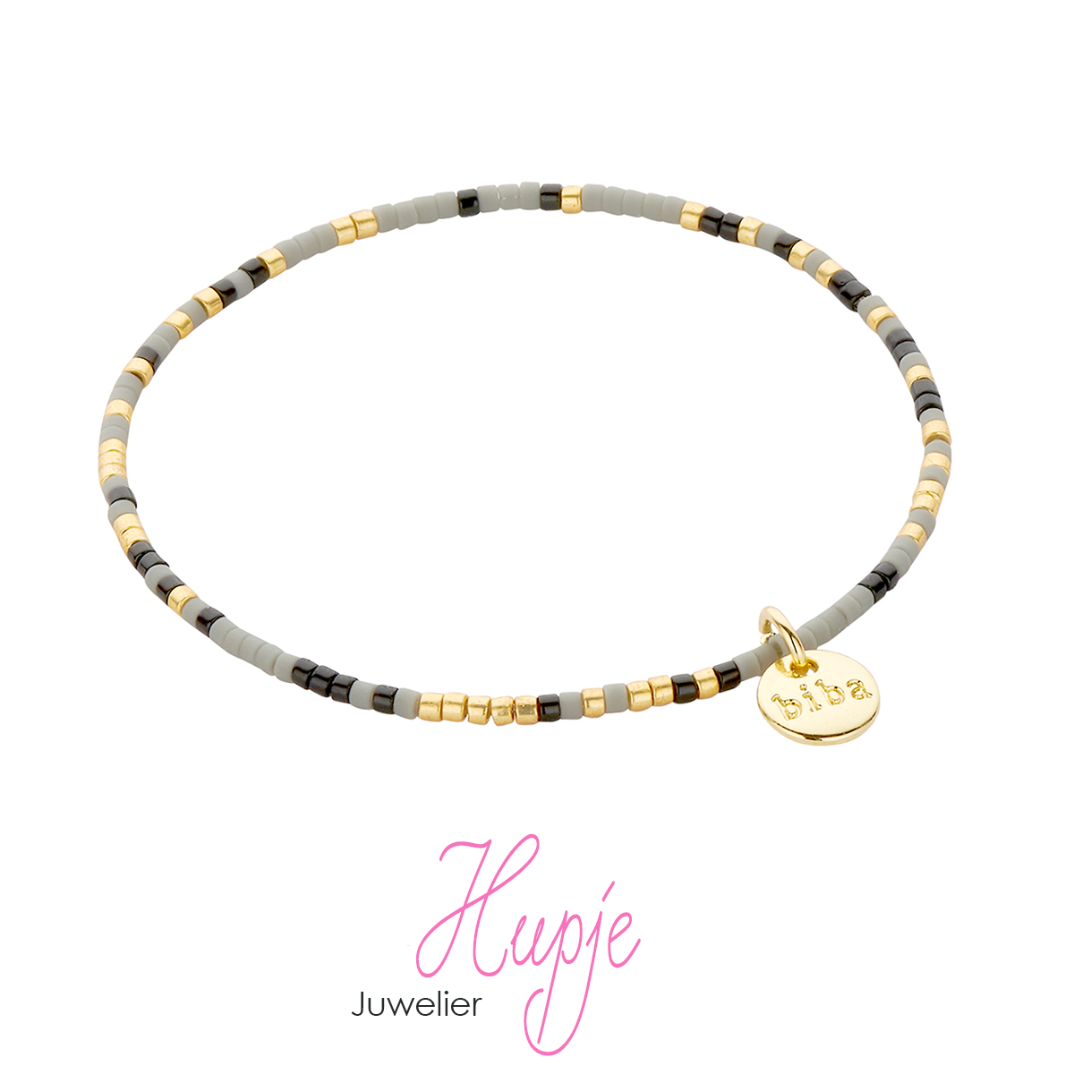 kinderarmband biba gold black grey