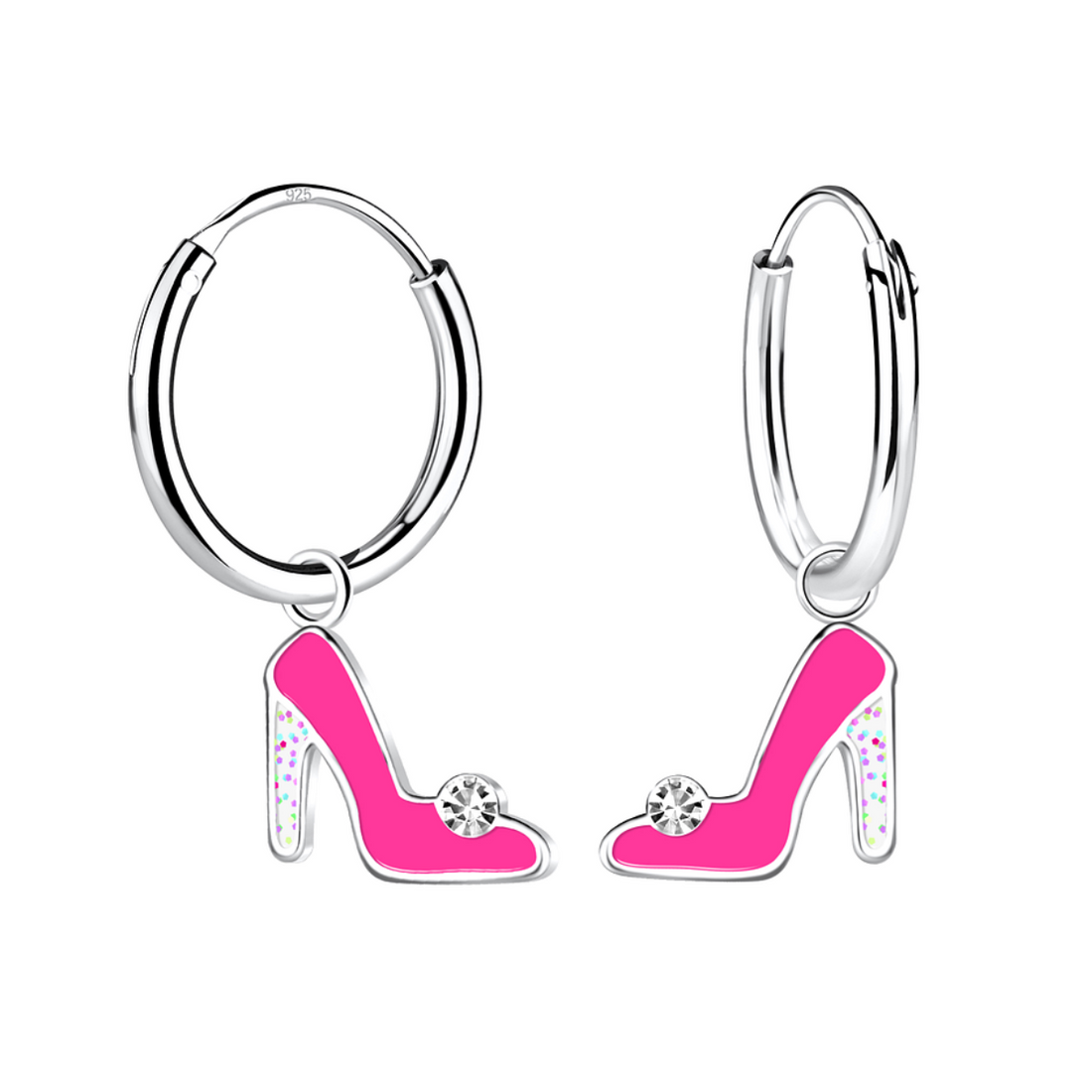 zilveren kinderoorbellen creolen prinses