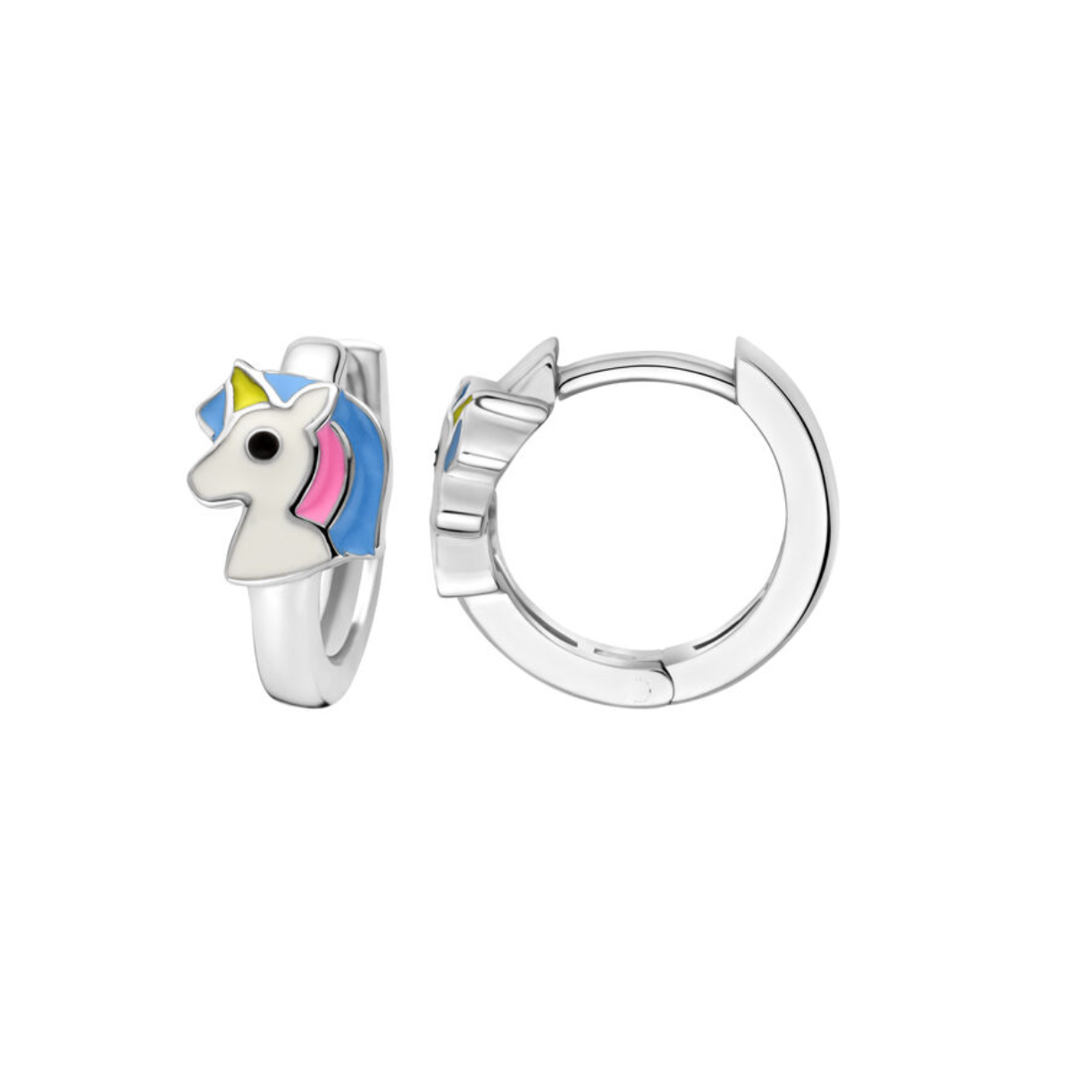 silver hoop earrings cupcake Premium