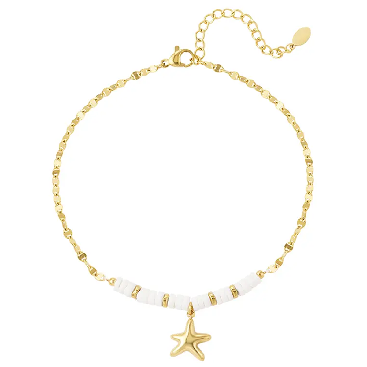 enkelbandje gouden zeester