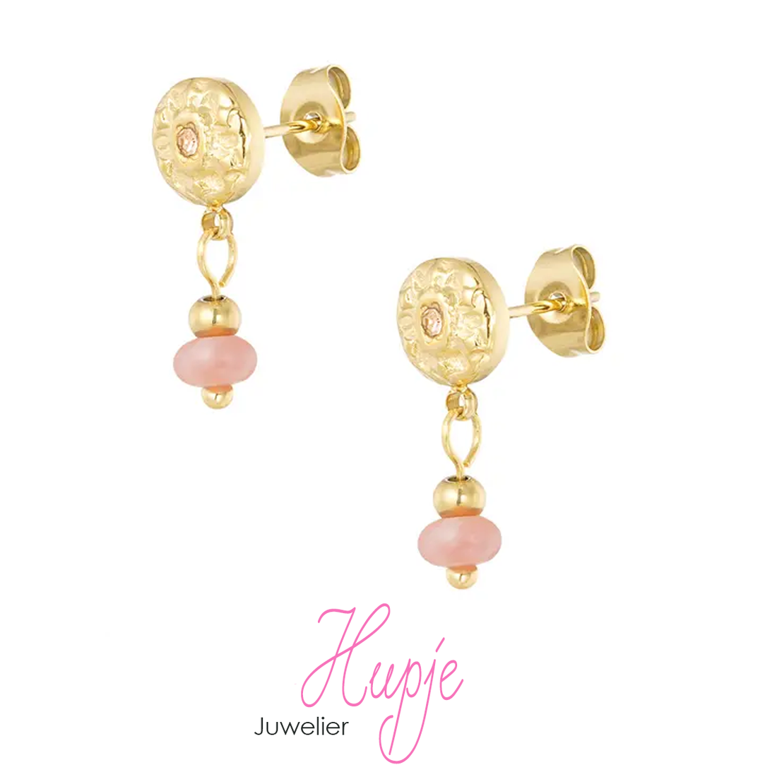 oorhangers pink vintage