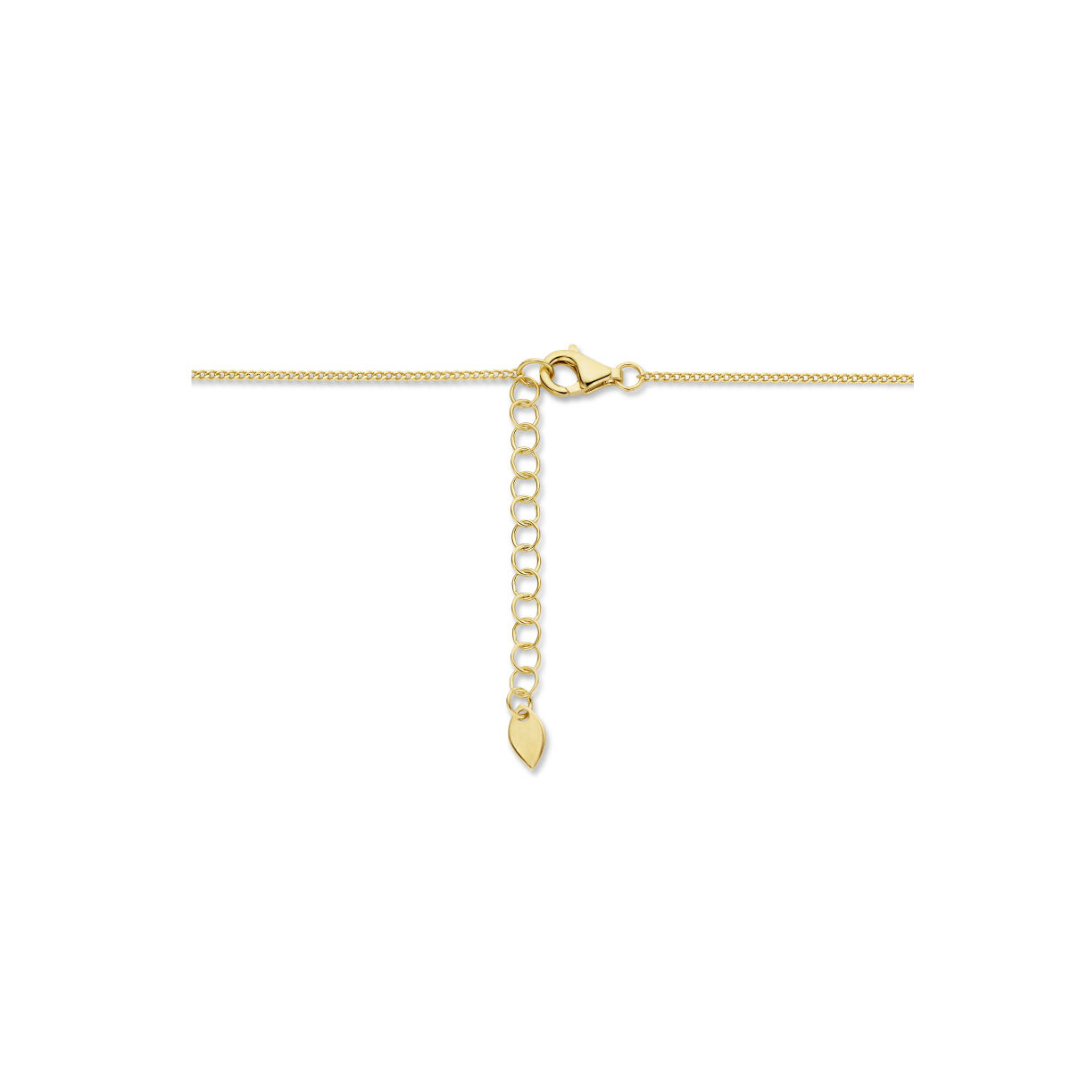 collier rondje goud