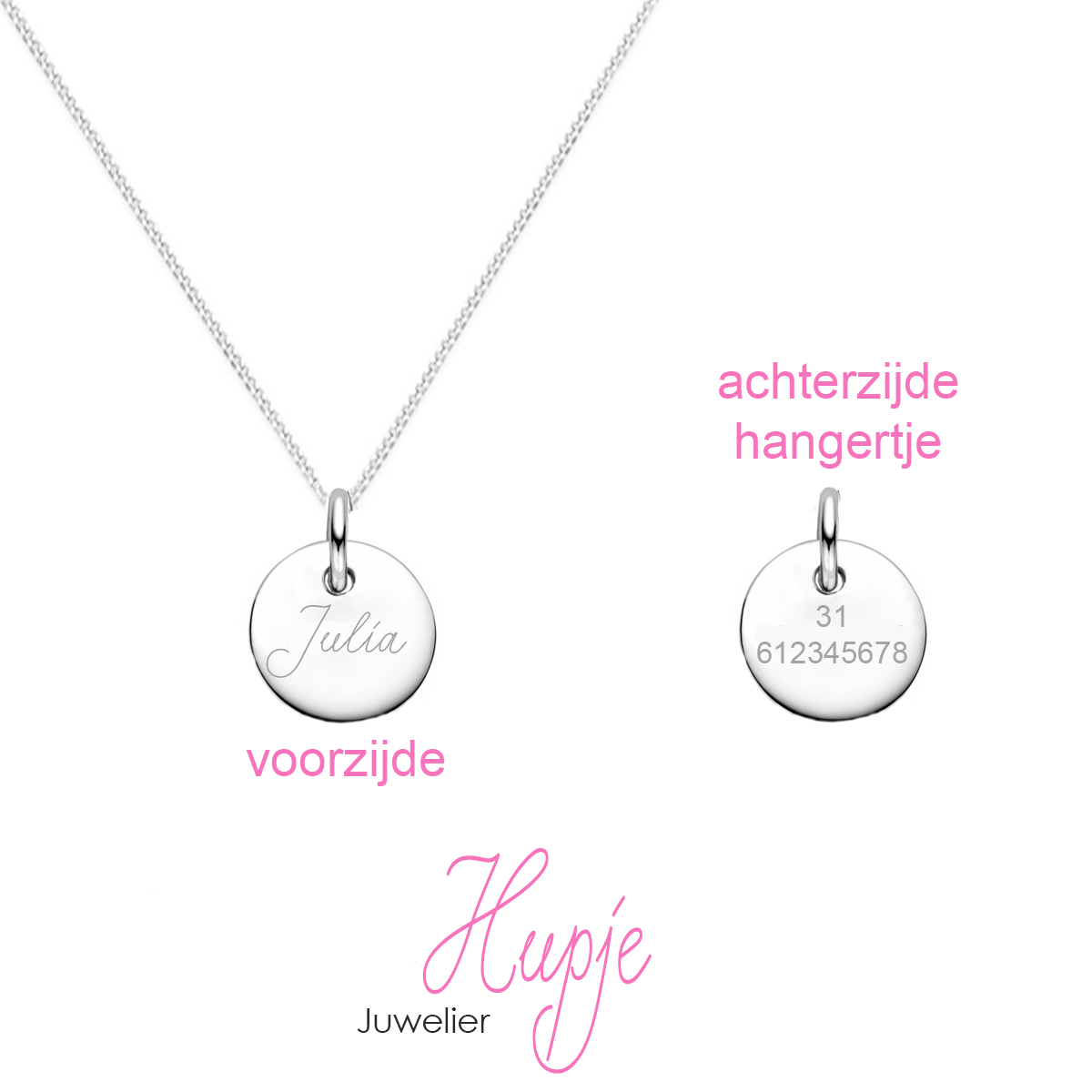 zilveren SOS kinderketting