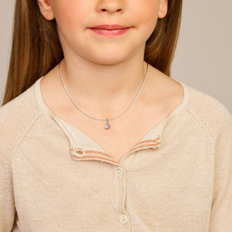 zilveren ketting lief klein katje