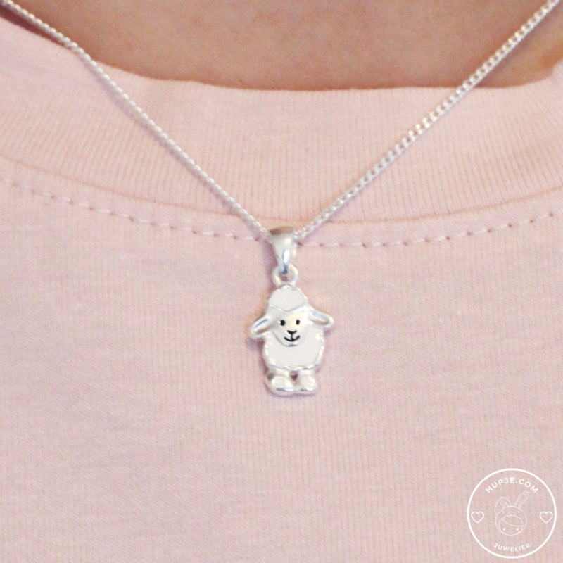 zilveren kinderketting schaapje