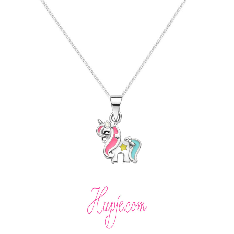 Silberne Kinderkette Einhorn Starlight Premium