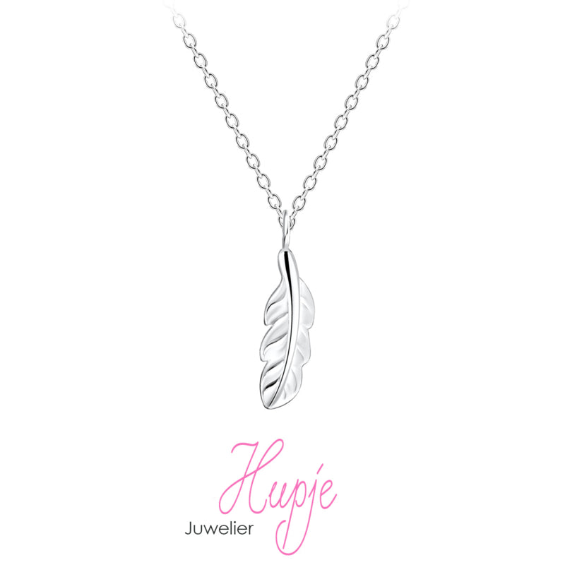 zilveren ketting veertje