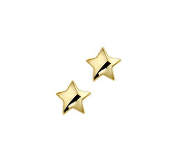 14 karaat gouden oorknopjes ster