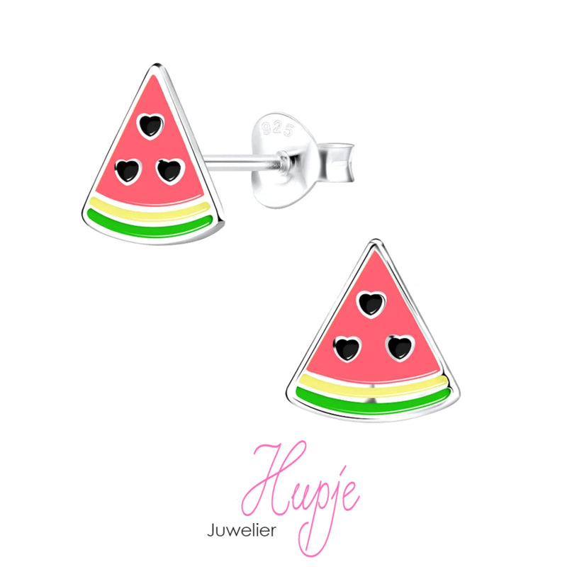 zilveren oorknopjes meloen