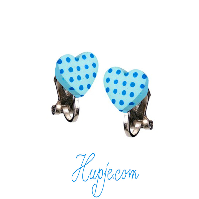 SOUZA clipoorbellen hartje blauw