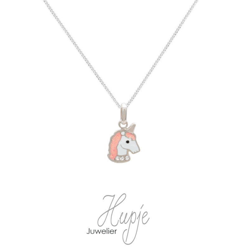 zilveren kinderketting eenhoorn