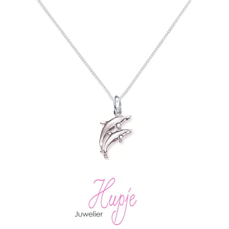 zilveren kinderketting dolfijnen