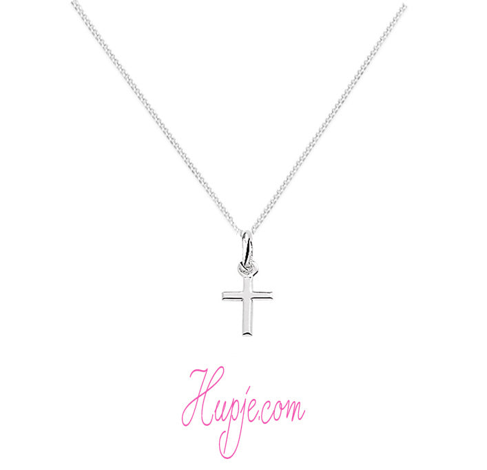 zilveren kinderketting kruisje