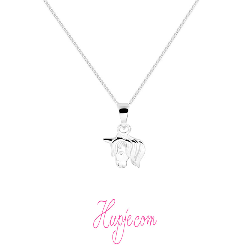 zilveren kinderketting eenhoorn Beauty