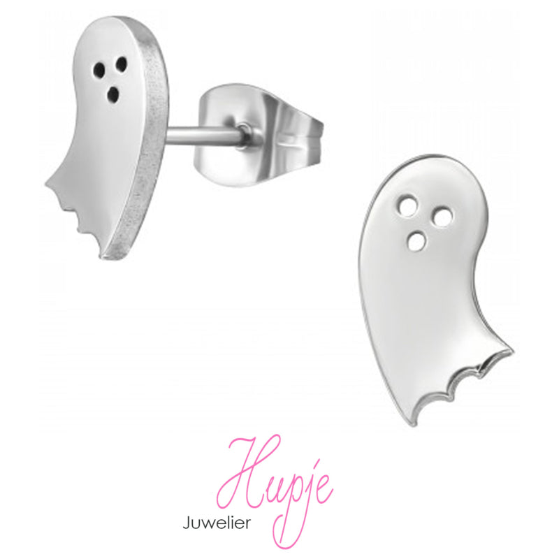 oorbellen chirurgisch staal spook