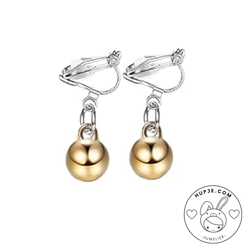clipoorbellen bolletje goud