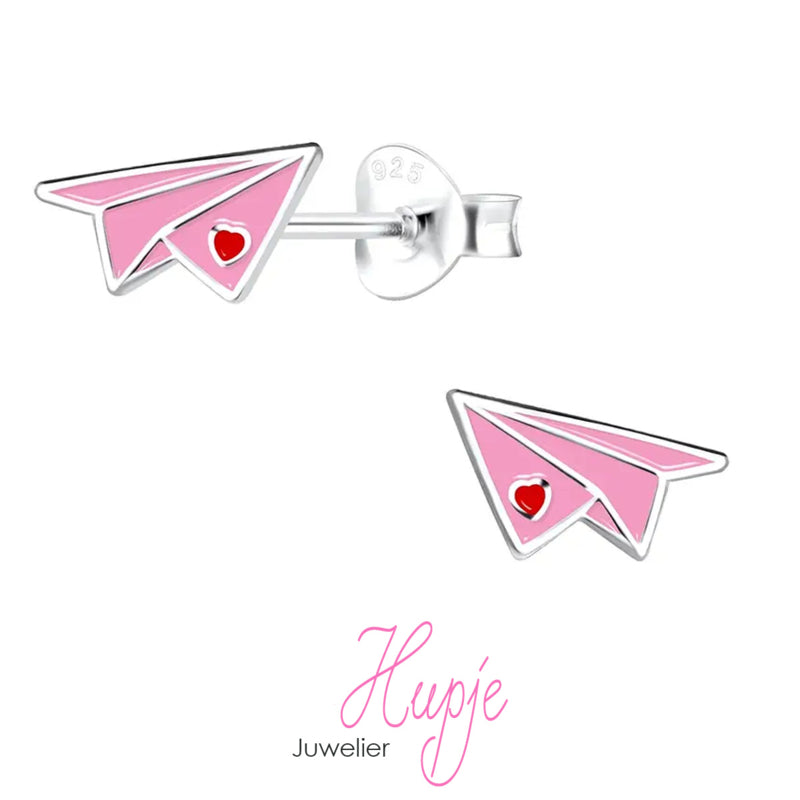 zilveren kinderoorbellen lief berichtje