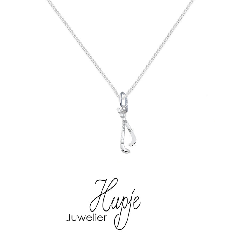 zilveren kinderketting hockey