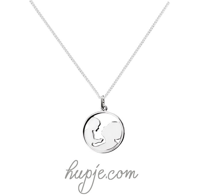 zilveren ketting moeder en kind
