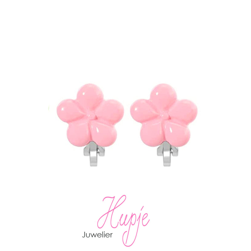 clipoorbellen roze bloemetjes