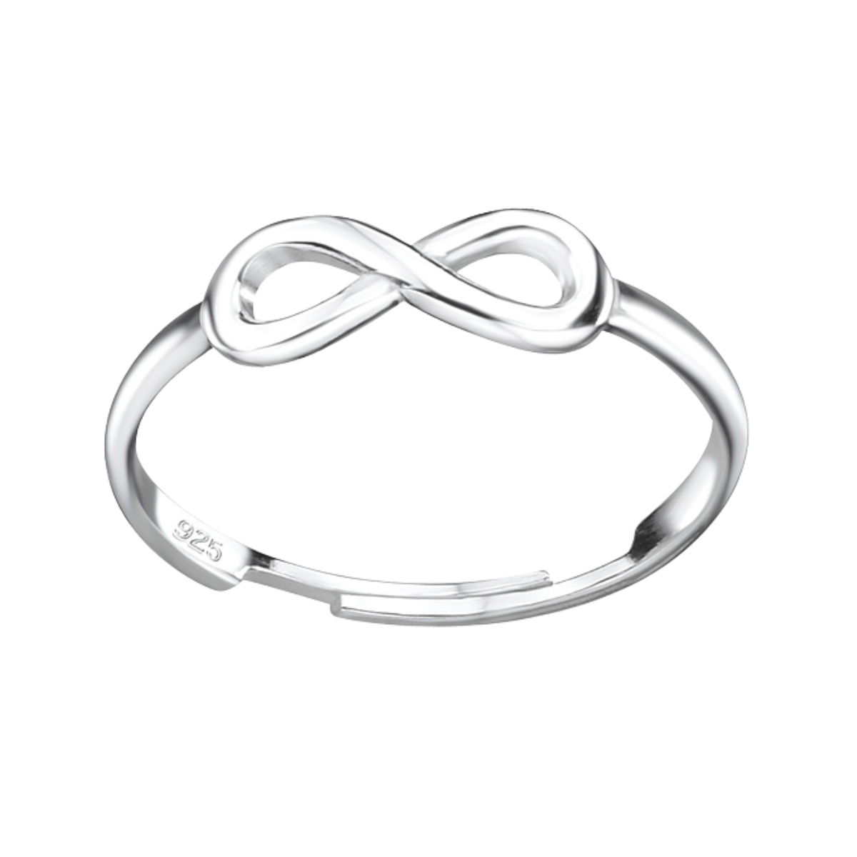 Silberner Kinderring Infinity