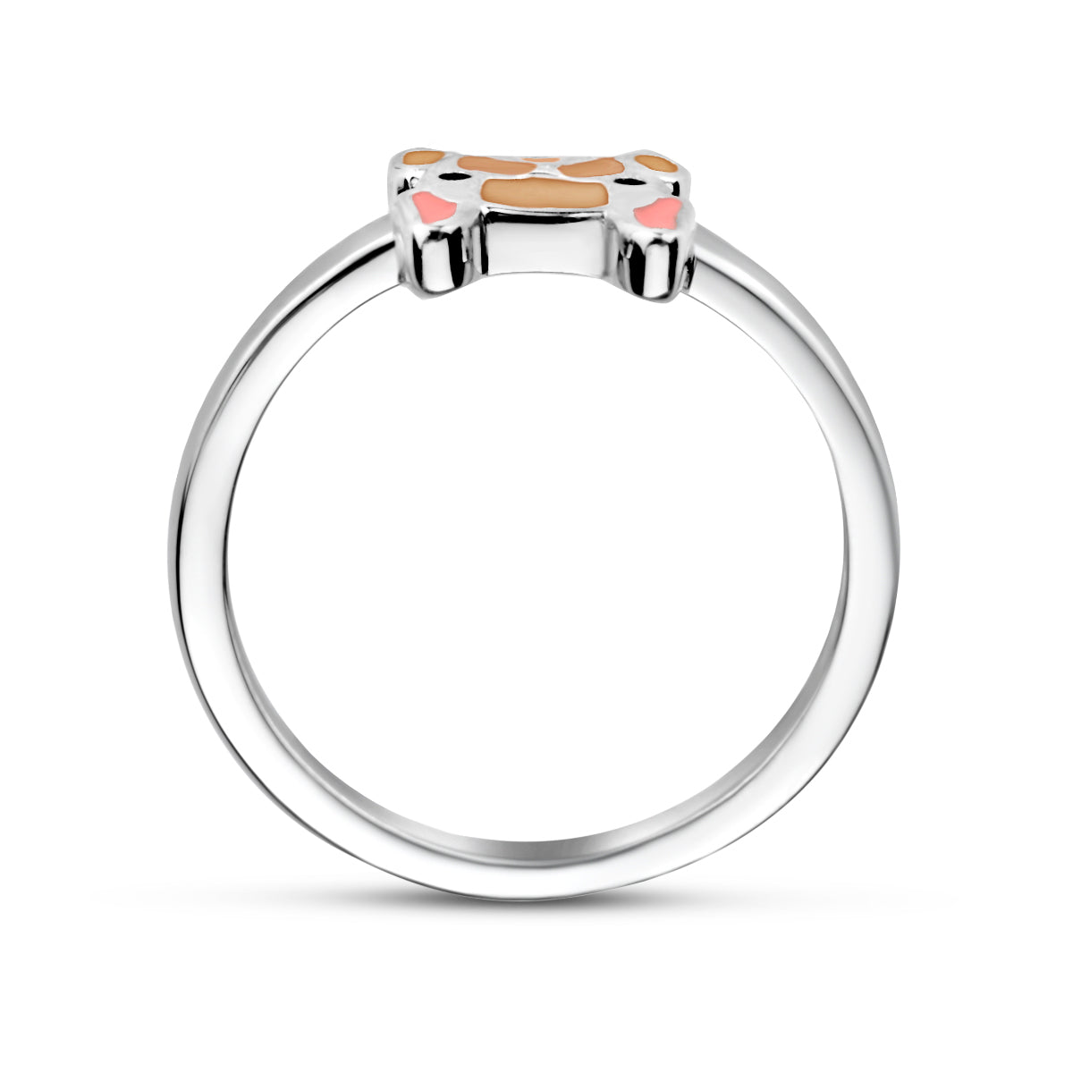 Silberner Kinderring Blume