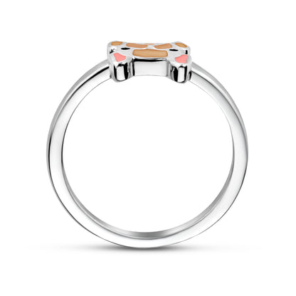 Silberner Kinderring Blume