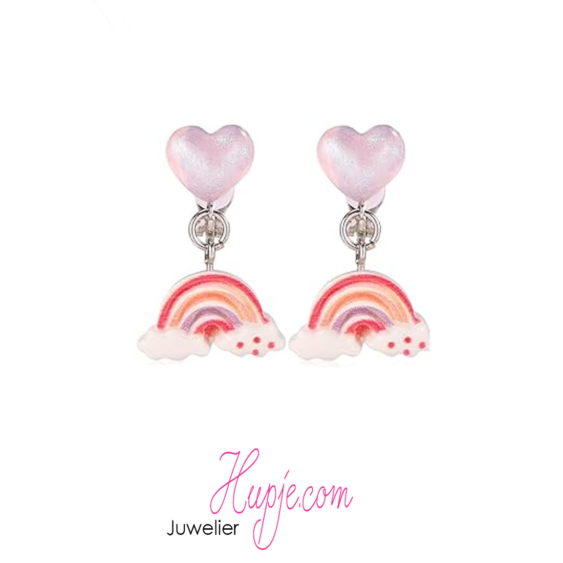 clipoorbellen regenboog met wolkjes