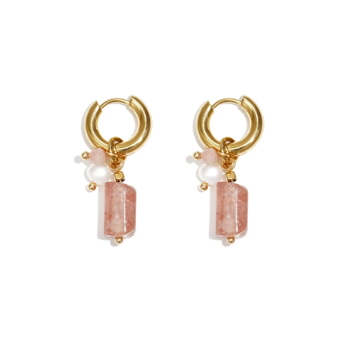 hypoallergene sieraden creolen goud roze