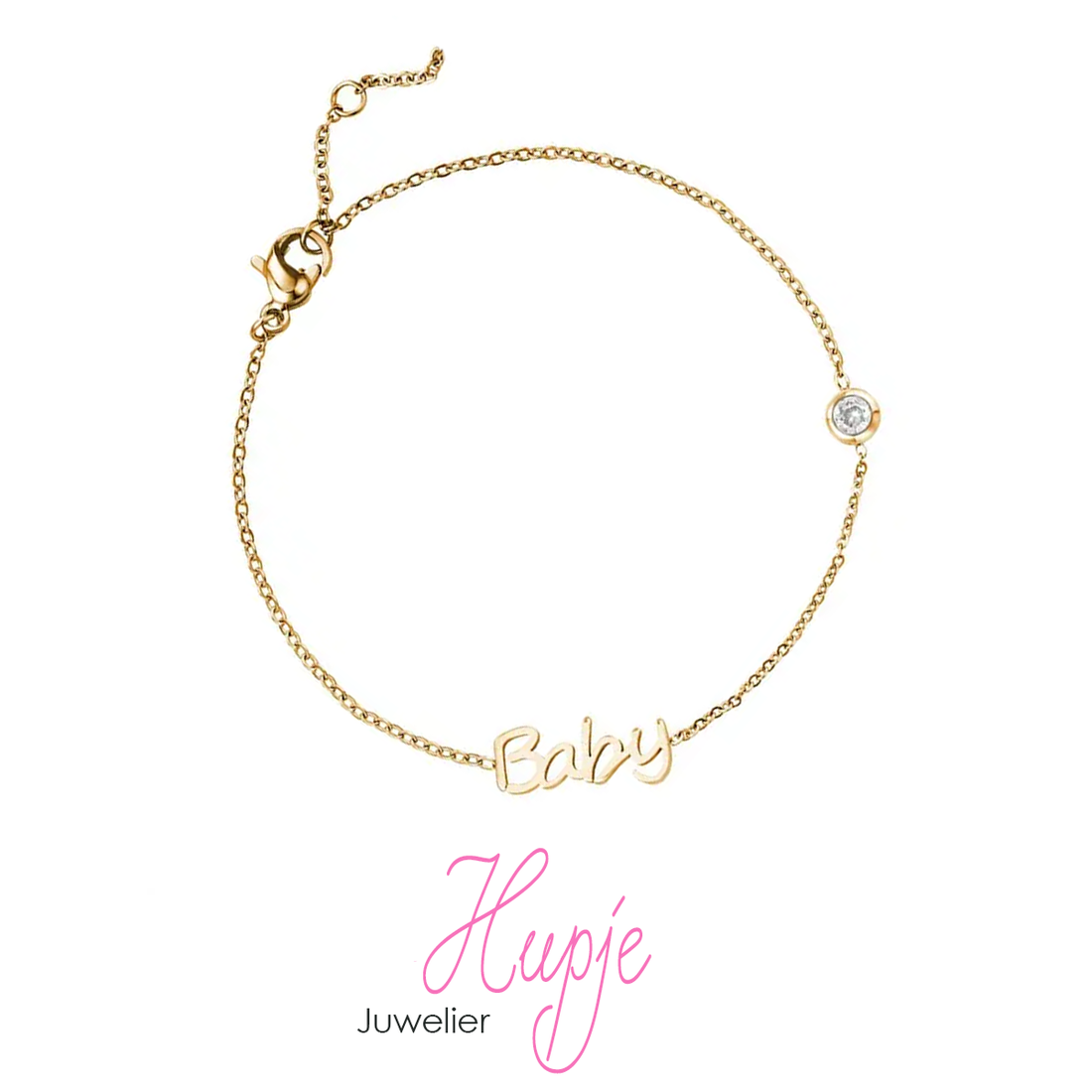 gouden armband Baby op komst