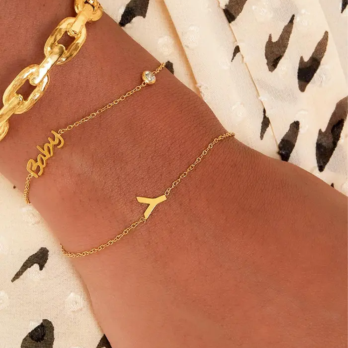 gouden armband Baby op komst