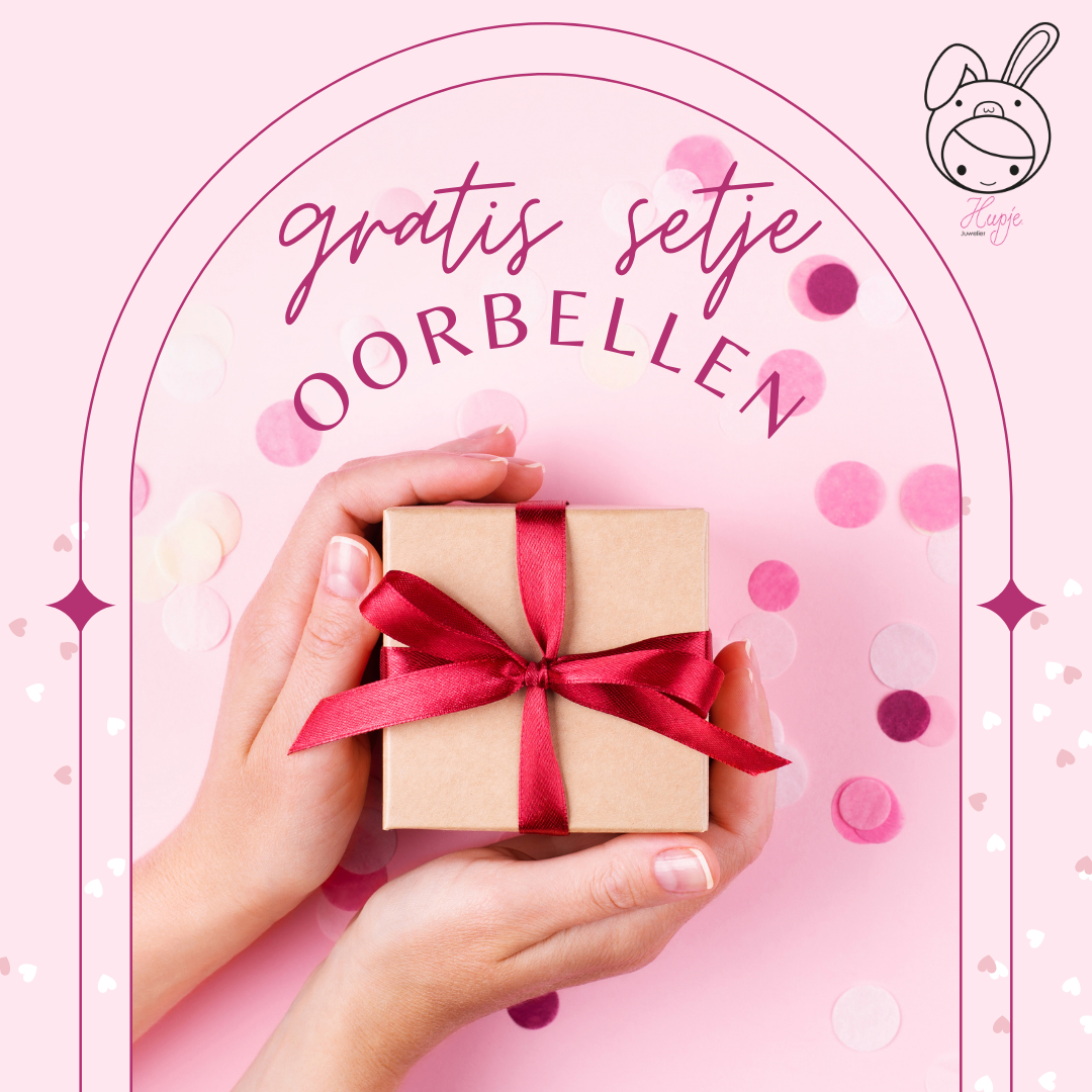 Gratis setje kinderoorbellen (bij aankoop van 3 paar oorbellen)