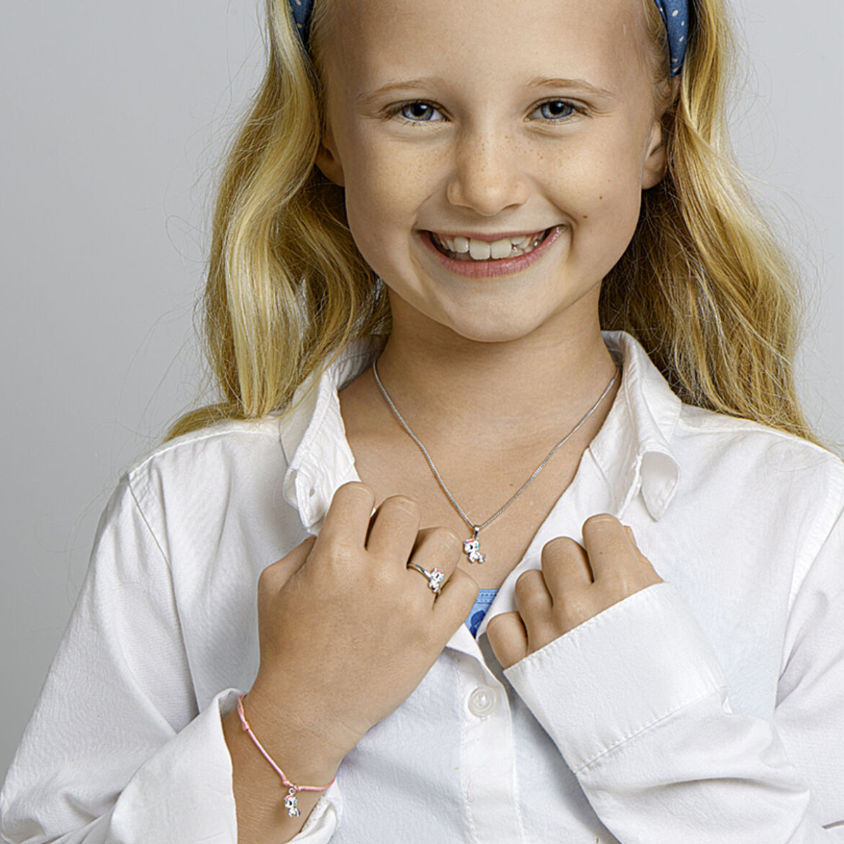 zilveren kinderring Pinky Pie