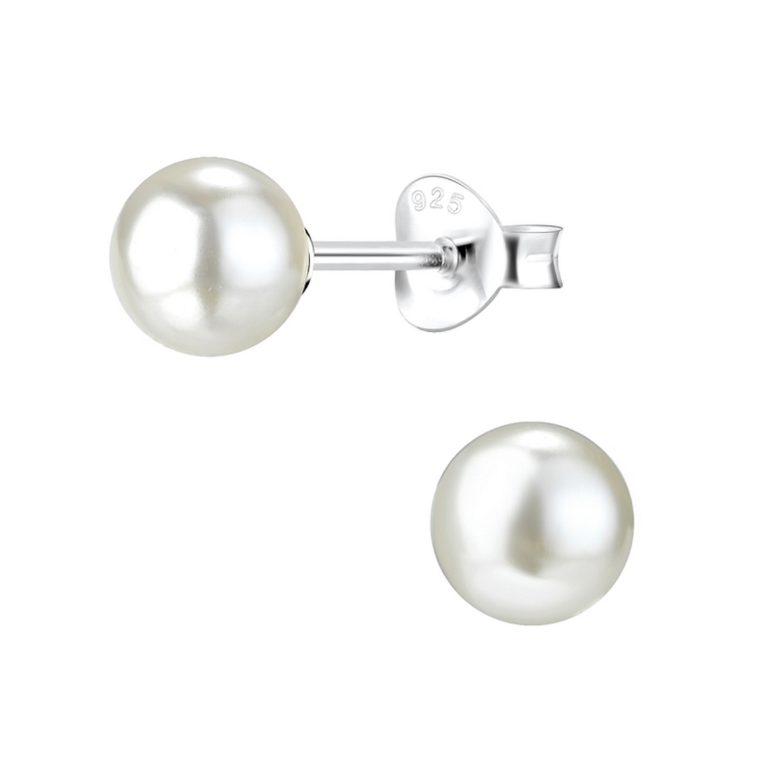silver earrings freshwater pearl
