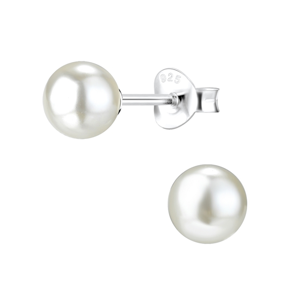 silver earrings freshwater pearl