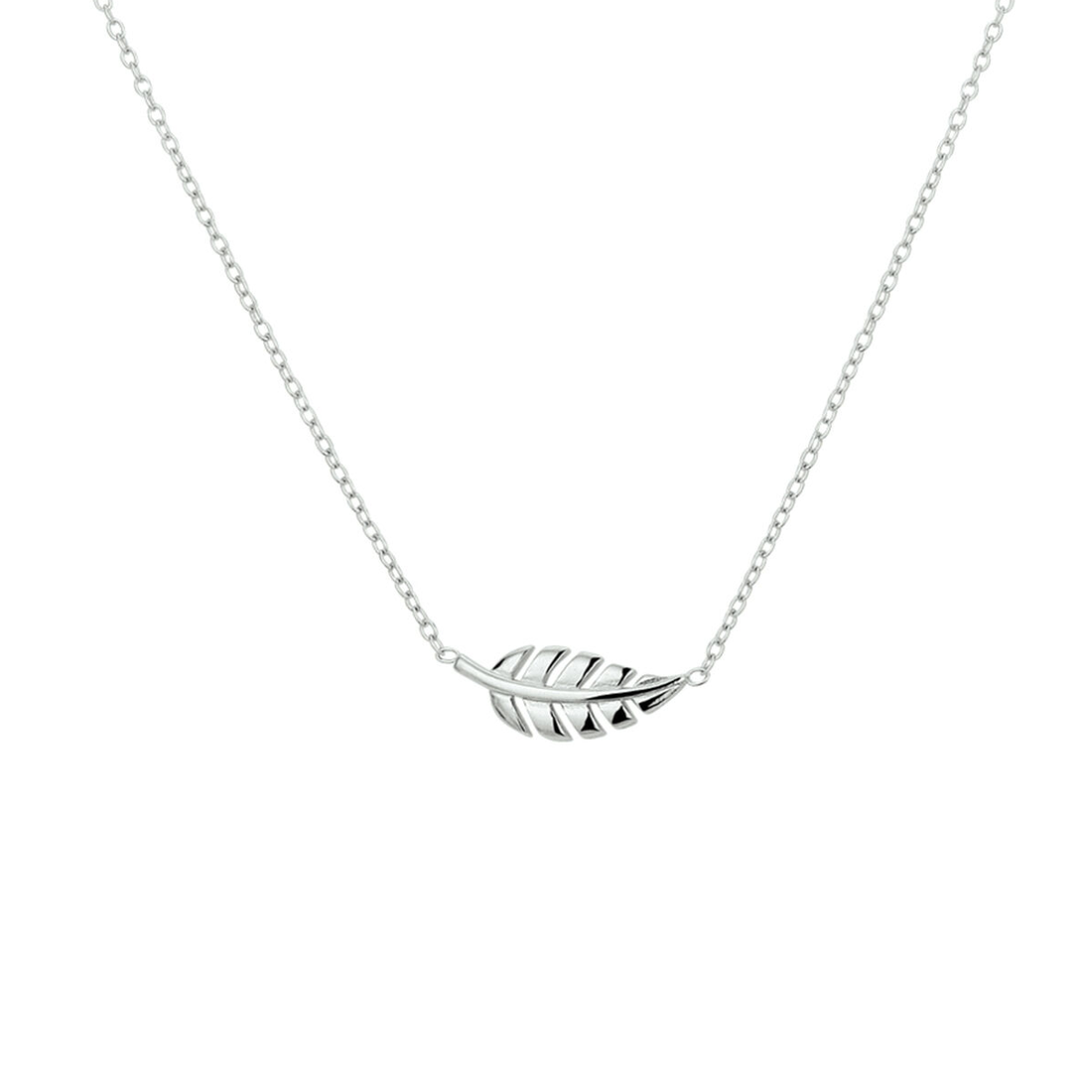zilveren ketting veertje