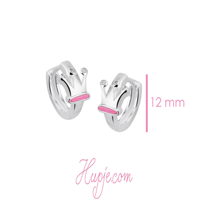 Silberne Kinderohrringe mit kreolischer Krone