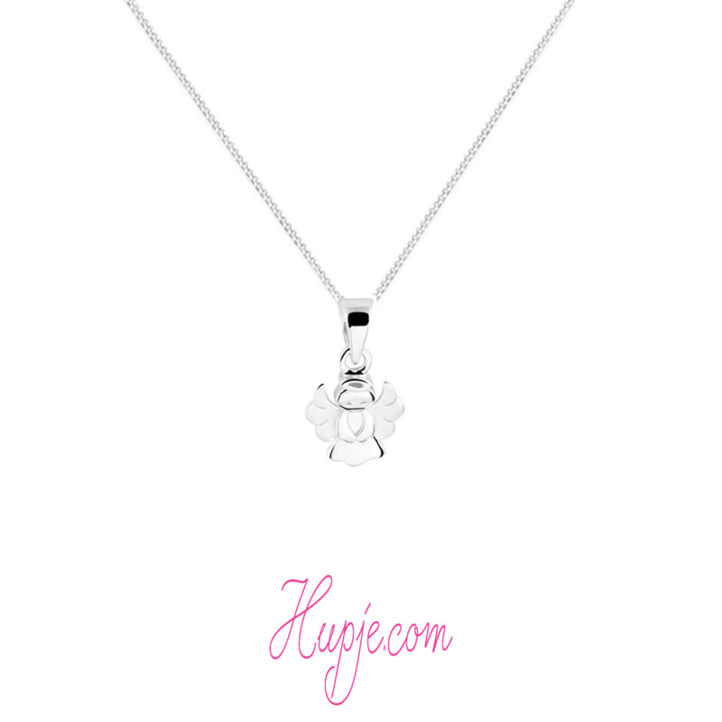 Silberne Kinderkette Schutzengel