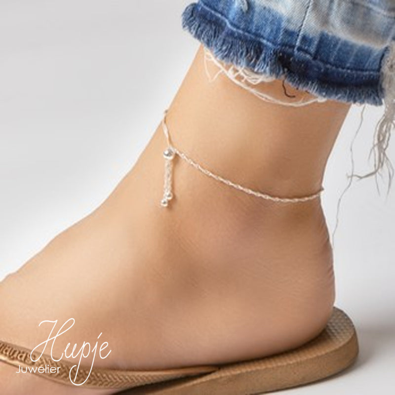 silver anklet ladies ball