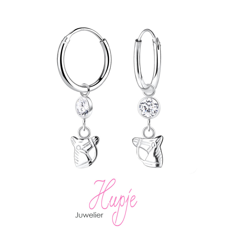 kinderoorbellen zilver