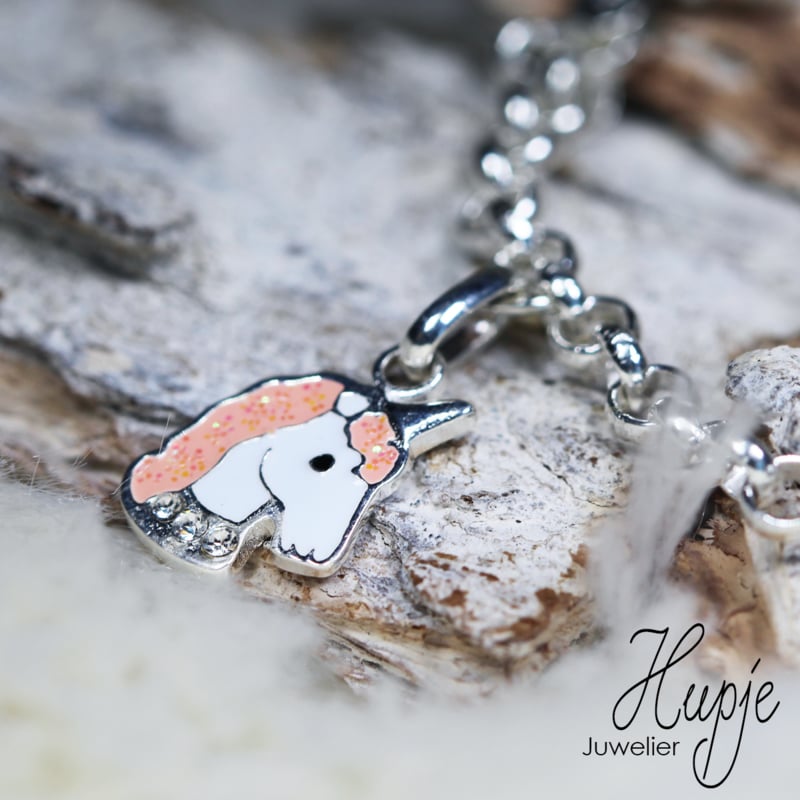 kinderarmband sparkling unicorn incl. naamgravering (premium)